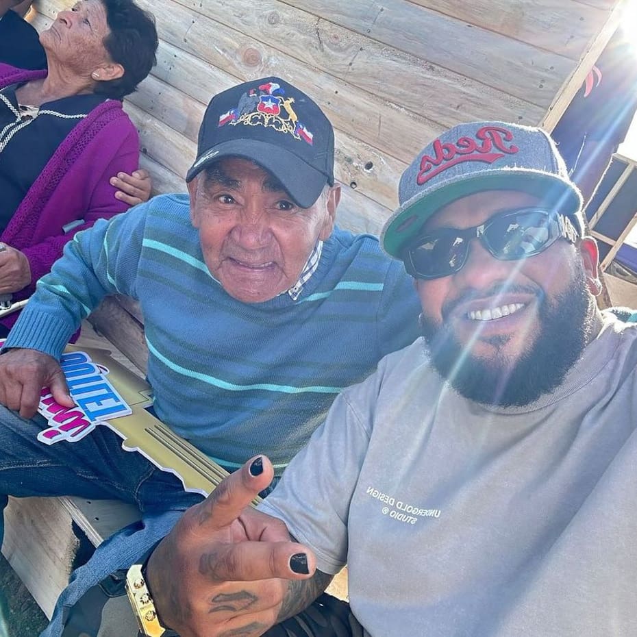 junto a Don Domingo