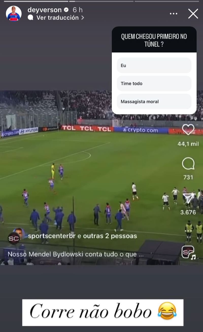 El delantero brasileño bromeó con lo sucedido en el Estadio Monumental.