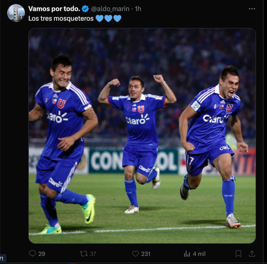 Aldo Marín y el claro guiño al regreso de Eduardo Vargas.