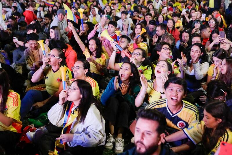 celebró la clasificación a la final de la Copa América. Foto: EFE.
