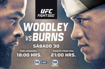 Cartelera, hora y dónde ver UFC Fight Night: Woodley vs Burns