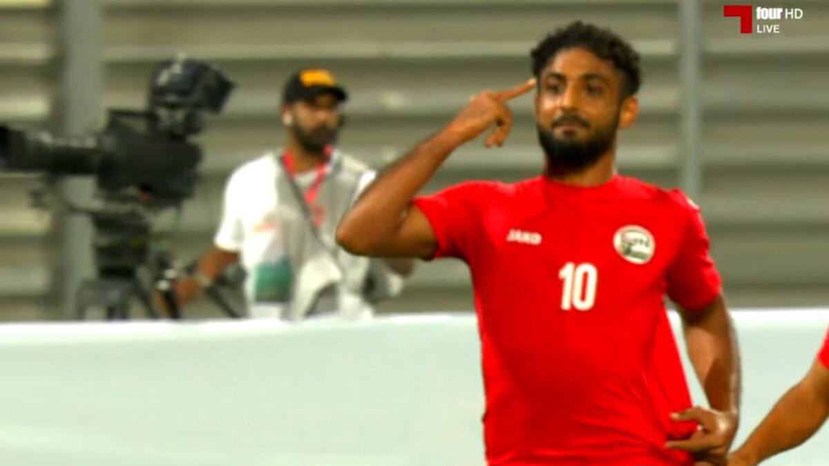 El golazo de chilena que abrió marcador de la selección de Yemen