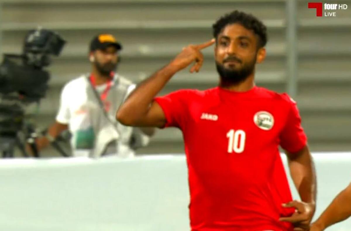 El golazo de chilena que abrió marcador de la selección de Yemen