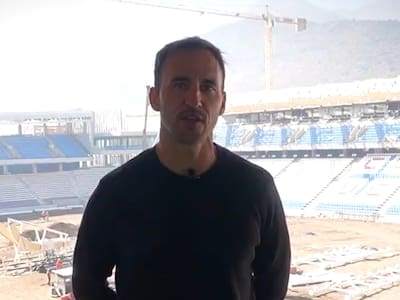 “Ya se puede sentir el ambiente”: Chapa Fuenzalida visitó el Claro Arena de la UC y así reaccionó