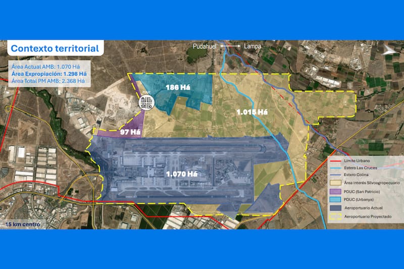 Se busca aumentar el área total a 2.368 hectáreas.