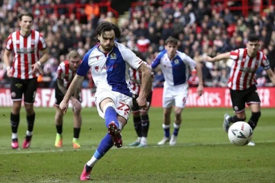 Ben Brereton anotó su último gol vía penal en la FA Cup en la eliminación del Blackburn Rovers frente a Sheffield United. (Foto: @ben.brereton)
