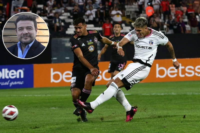 El comentarista de TNT se la juega con mano de Palacios en el gol de Colo Colo (Foto: Aton)