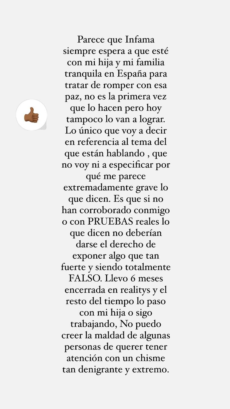 La ex Palabra de Honor aseguró que es falso lo que se dice de su participación en el cumpleaños de Constanza Capelli.