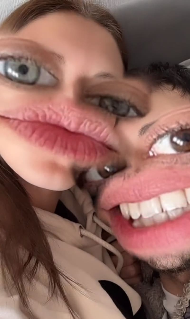 Carla Jara y Diego Urrutia subieron un romántico video a redes sociales.