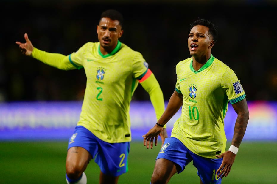 Rodrygo anotó el único gol de Brasil ante Ecuador en la última fecha de las Eliminatorias Sudamericanas