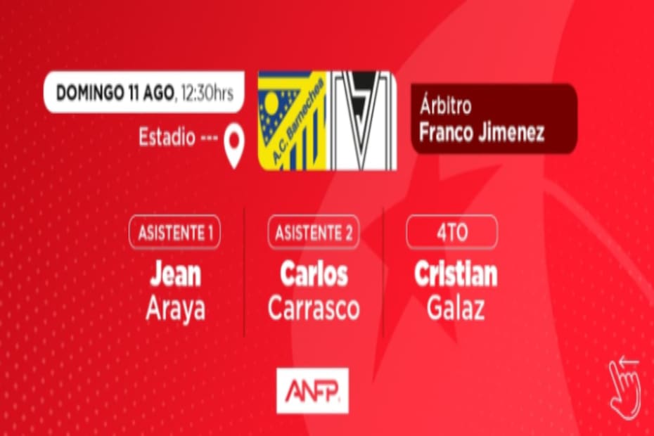 Esta es la gráfica que compartió la ANFP hoy pasado el mediodía.