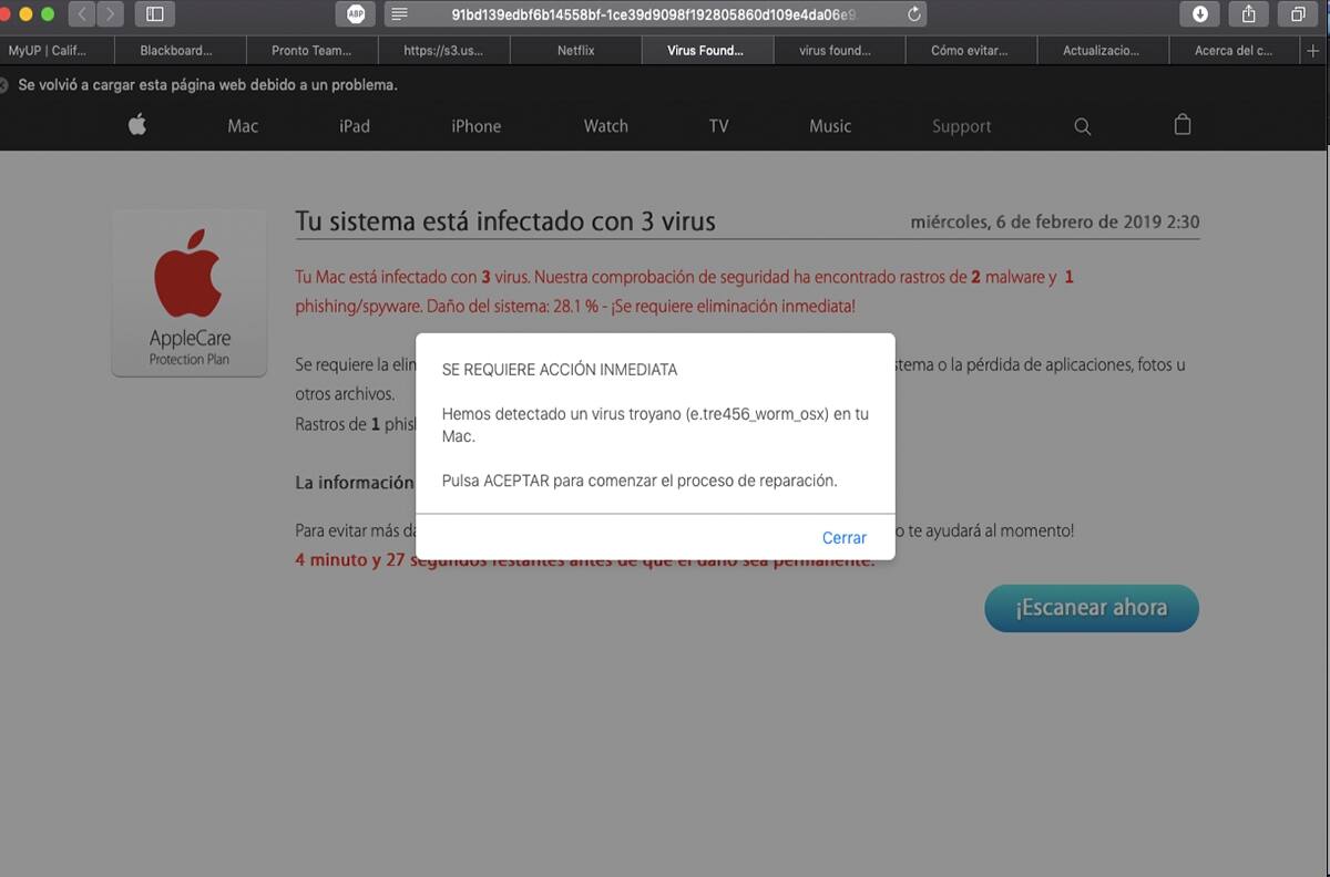 ¿Sabías que macOS también puede ser infectado por algún virus?