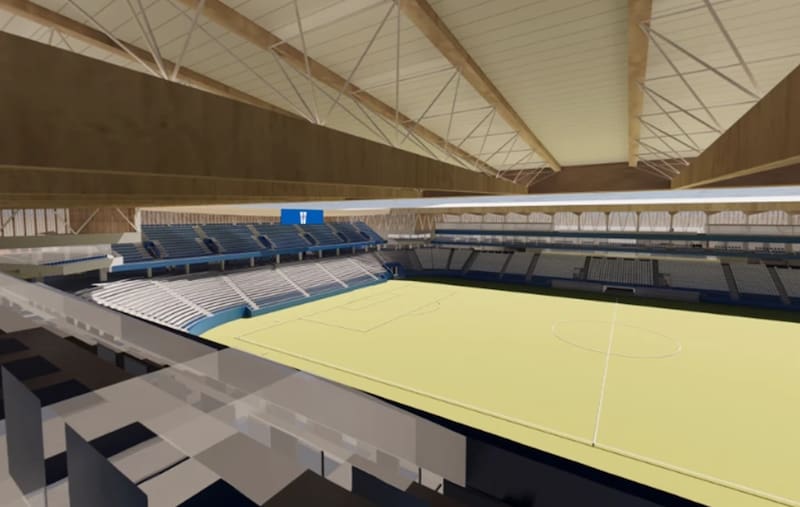 hacia la tribuna Mario Lepe (cruzados.cl)