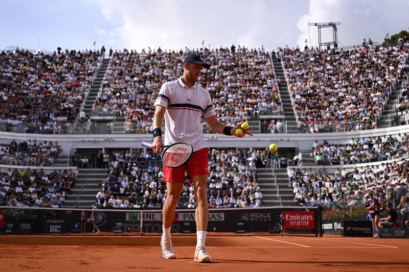 Sus 2,01 metros de altura se quedan cortos al lado de Opelka. Foto: ATP