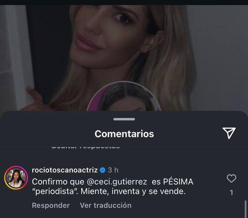 Rocío Toscano arremetió contra Cecilia Gutiérrez.
