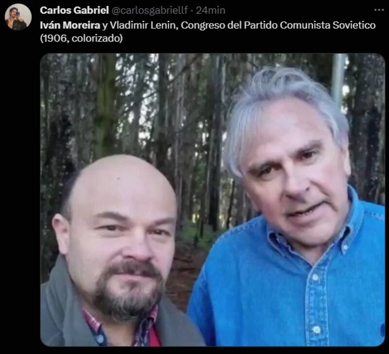 Captura de "X" sobre arremetida de Moreria contra José Antonio Kast