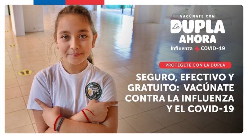 Conoce el calendario de vacunación contra la influenza. Gráfica: Minsal.