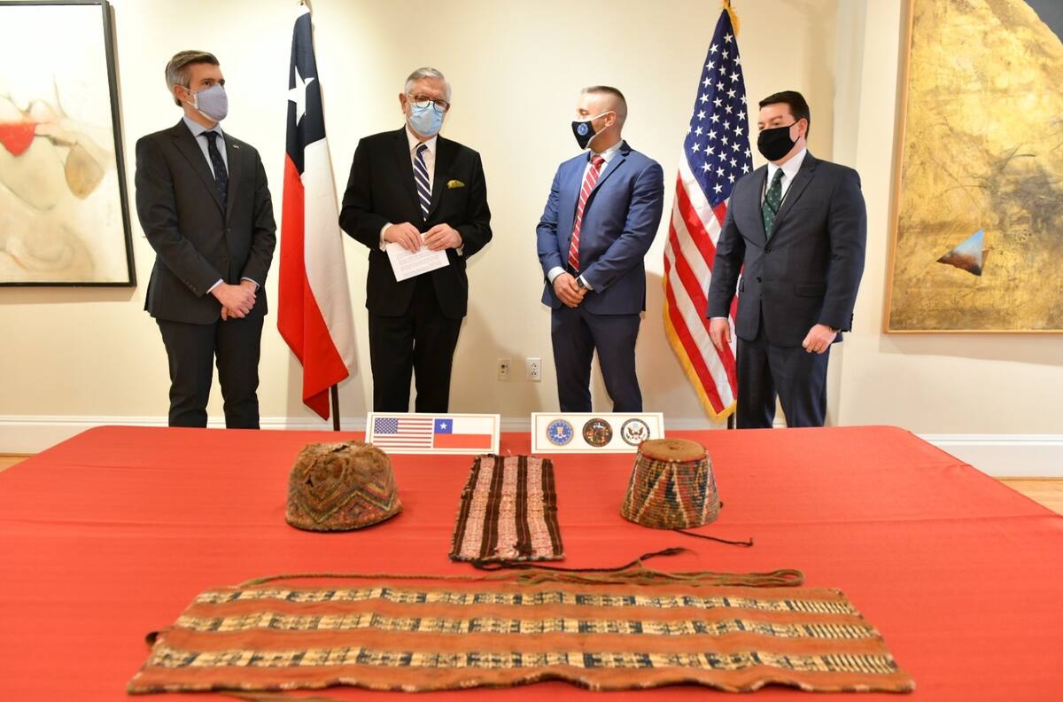 EEUU devolvió a Chile cuatro bienes patrimoniales que iban a ser rematados