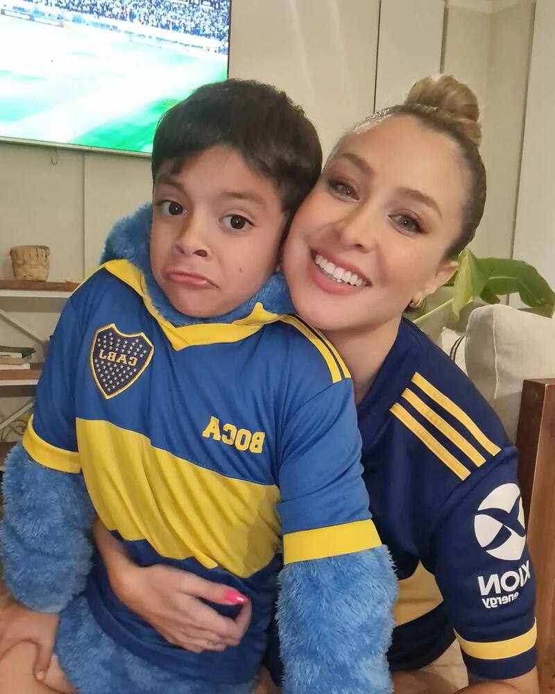 Sabrina Sosa y su hijo con Claudio Valdivia, Gaspar.