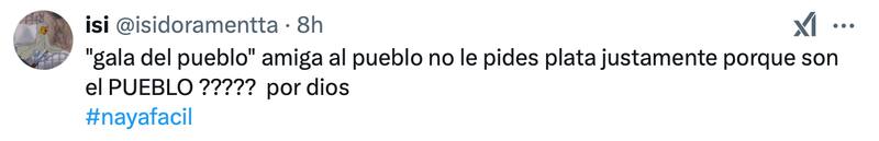 La infuencer se llenó de críticas.