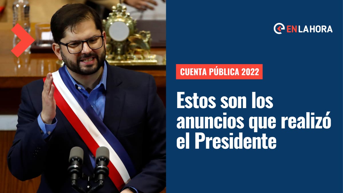 Cuenta Pública 2022: Estos son los anuncios más importantes presentados por el Presidente Boric
