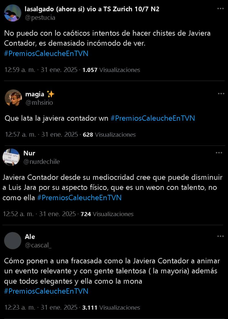 La actriz y comediante fue la encargada de animar los Premios Caleuche.