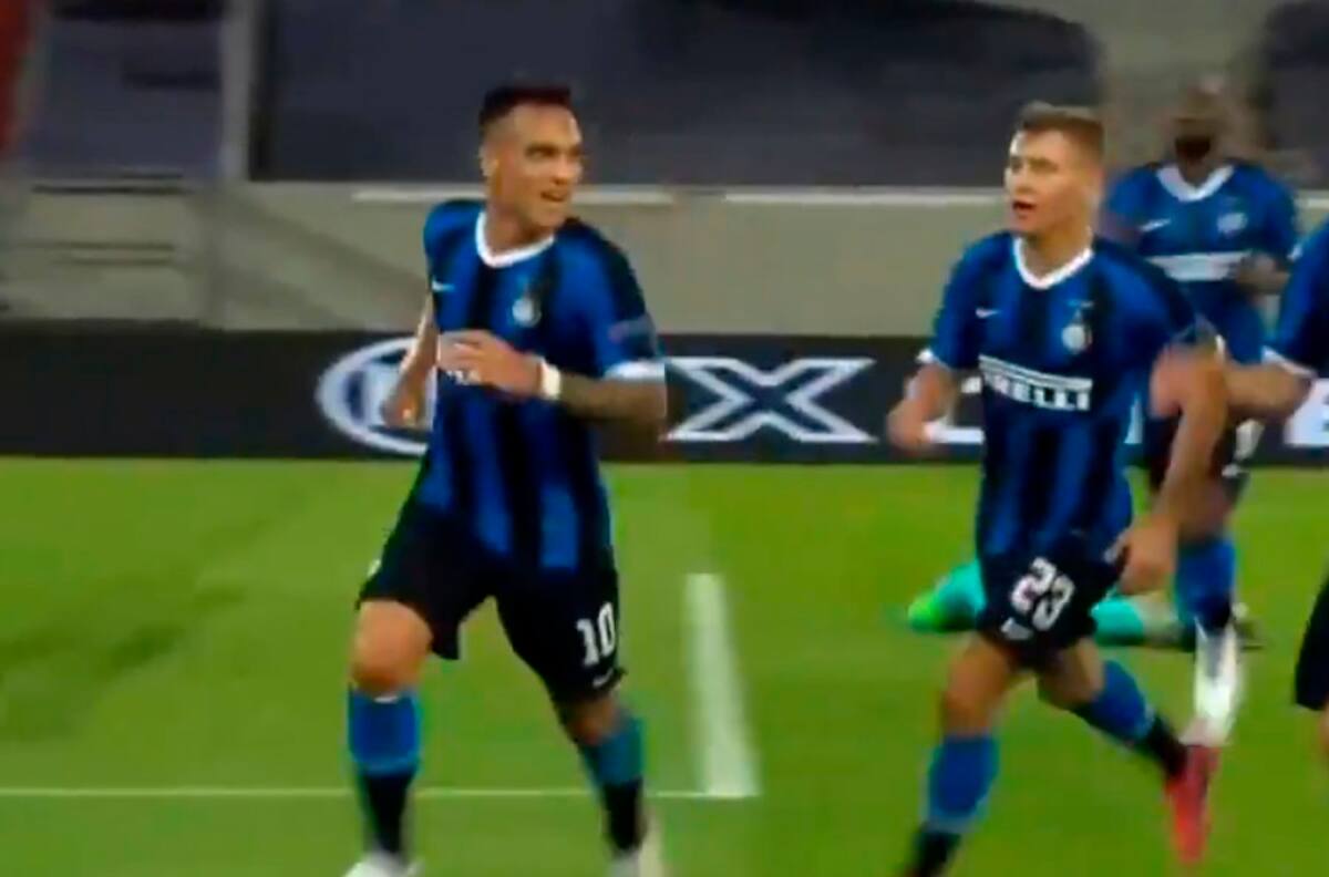 Lautaro Martínez puso el tercer gol para el Inter con una impecable definición