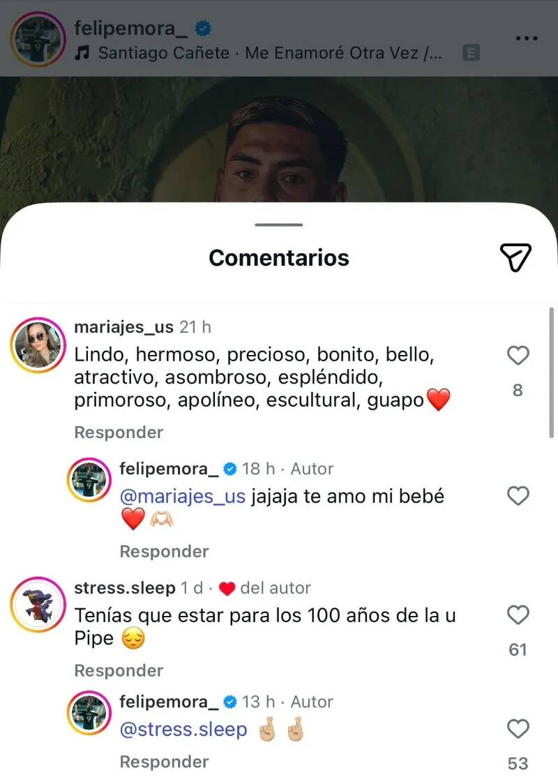 El guiño del delantero a la U.