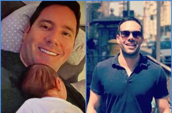 “Te amo pollito mío”: El romántico mensaje que recibió Pancho Saavedra de su esposo, Jorge Uribe, luego de anunciar que son padres de una niña