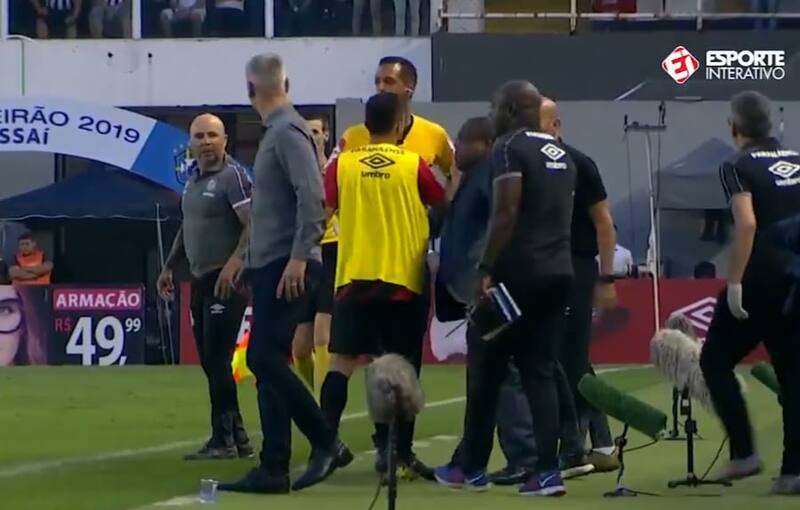 y su encontrón con Jorge Sampaoli en Brasil.