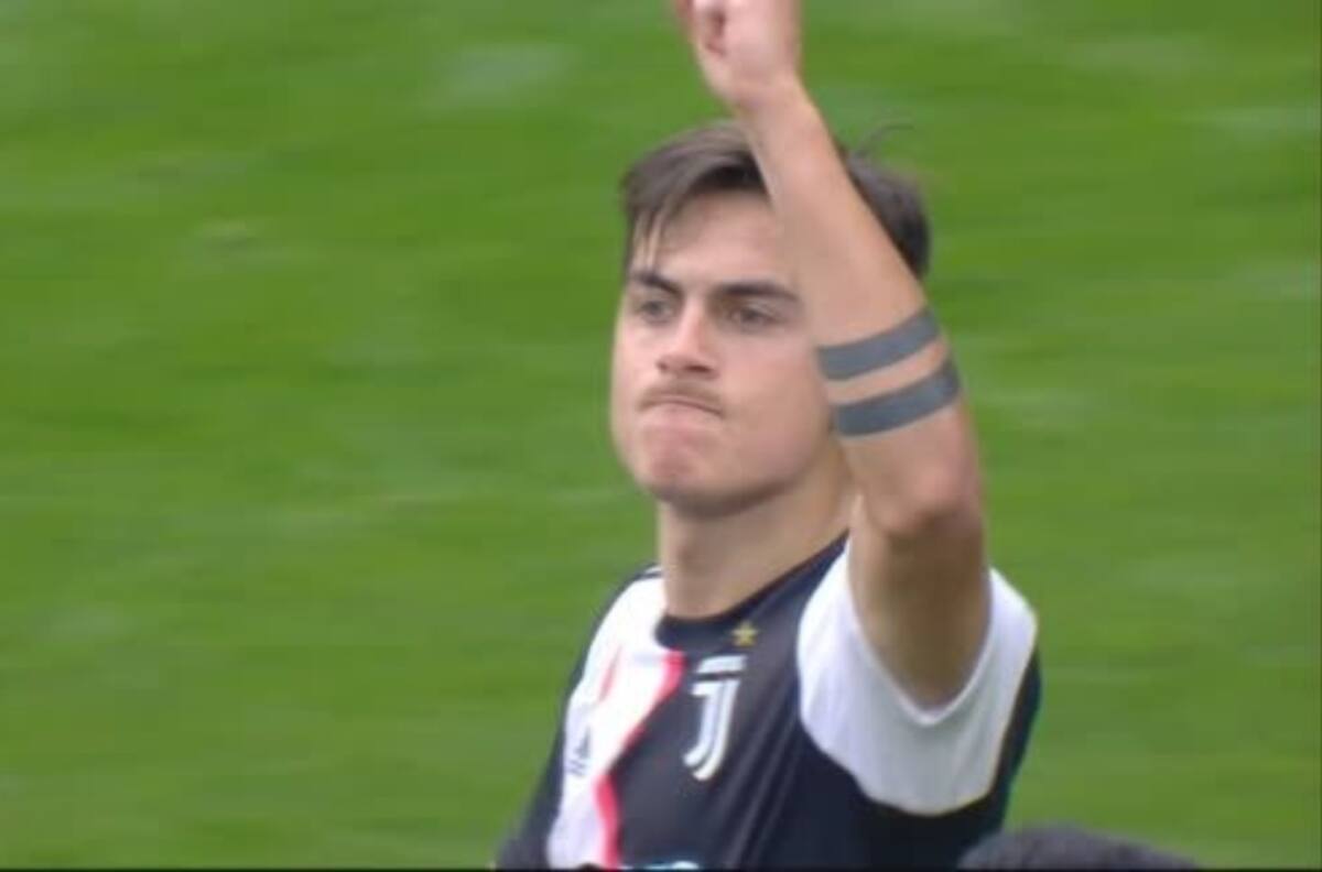 El golazo de tiro libre de Dybala para poner en ventaja a la Juventus sobre el Brescia