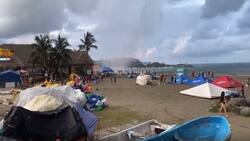 VIDEO | Tromba marina en Veracruz: El violento suceso dejó a un comerciante lesionado