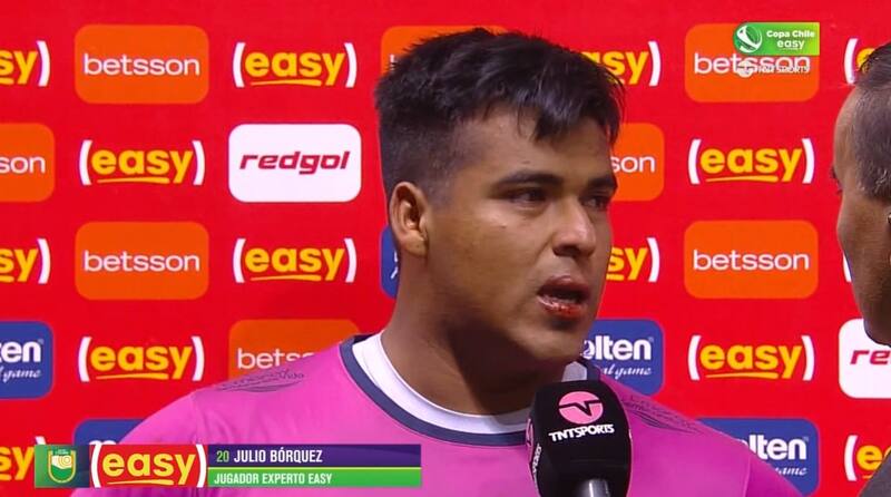 Julio Bórquez fue uno de los protagonistas del duelo de Copa Chile (Foto: TNT Sports)