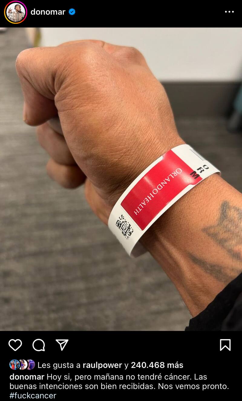 Don Omar anunció que tiene cáncer.
