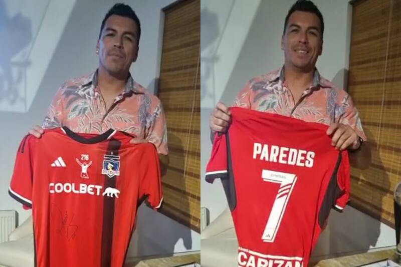 Esteban Paredes pone en venta camisetas autografiadas de su despedida.