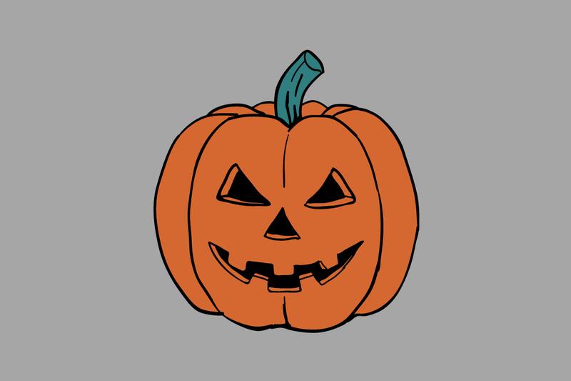¿Cuántos dulces hay detrás de la calabaza?