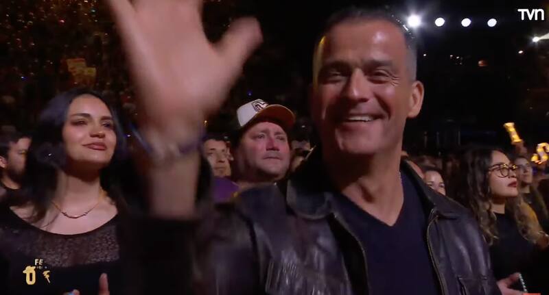 El periodista disfrutó con todo el show de Ke Personajes.