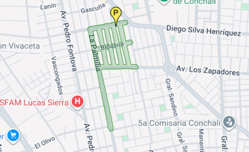 Estas calles se verán afectadas por el corte de suministro. Foto: Aguas Andinas