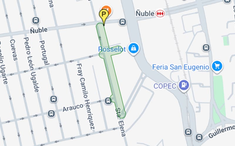 El corte de suministro se sitúa a pasos de Metro Ñuble. Foto: Aguas Andinas.