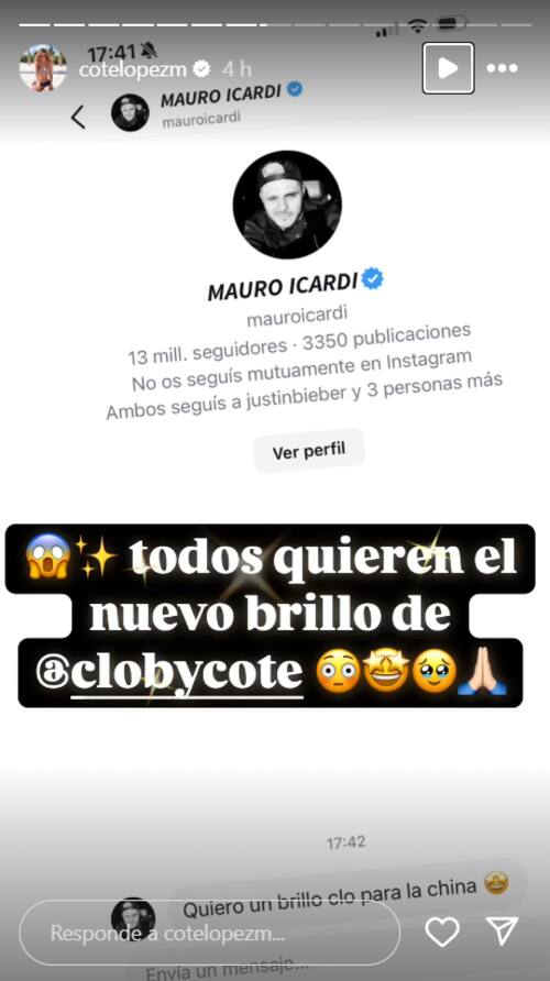 El futbolista argentino le pidió un producto de belleza a Coté López.