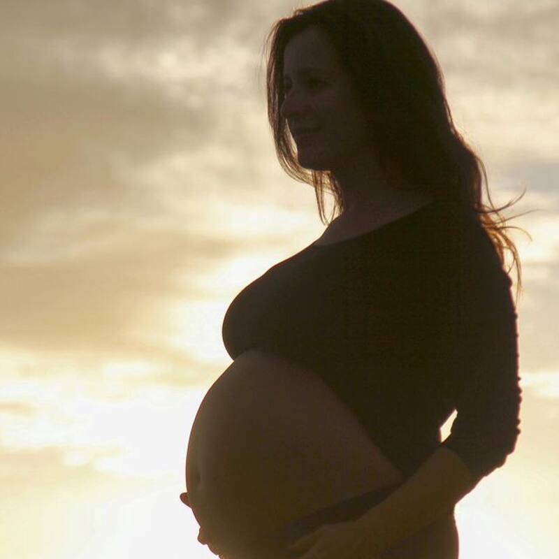 Andrée Burgat embarazada de Alma