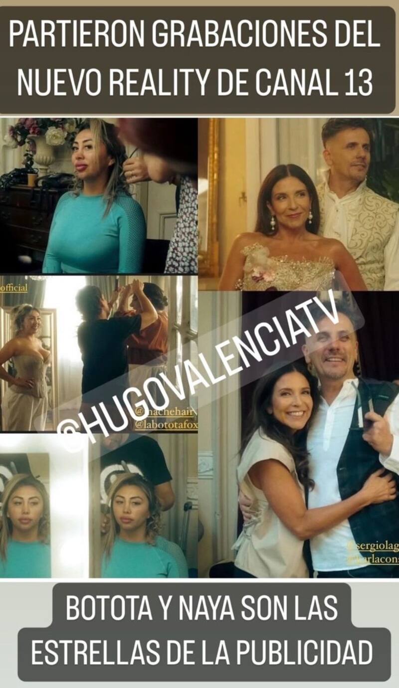 Naya Fácil y Botota Fox protagonizaron las grabaciones del nuevo reality de Canal 13.