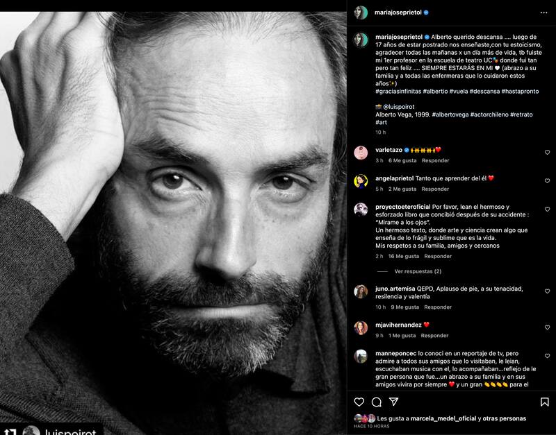 Famosos despiden a Alberto Vega