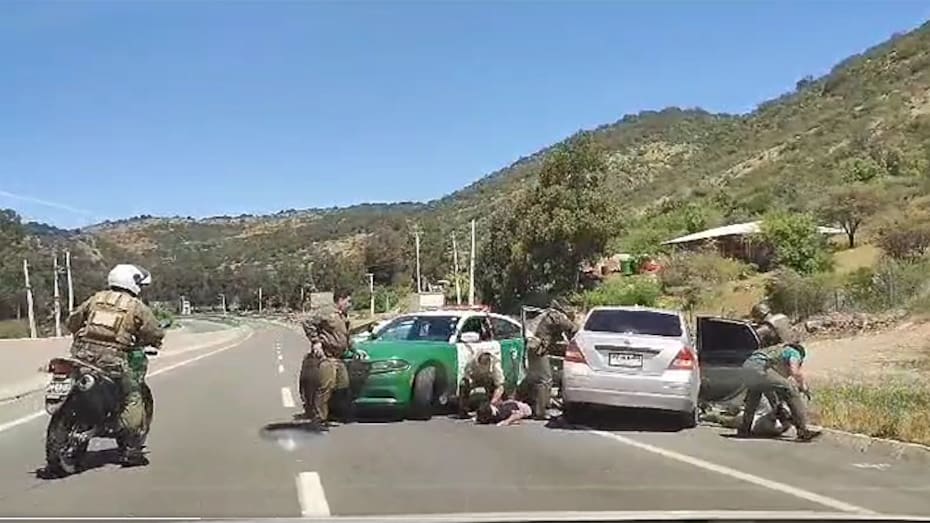 Carabineros protagonizó una persecución donde lograron la detención de los principales sospechosos tras el secuestro