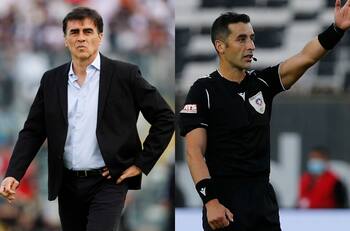 Gustavo Quinteros: "Nos dirige este árbitro que no sé si es malo o cobra a propósito en contra de Colo Colo"