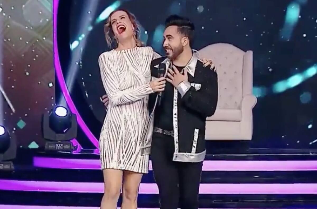 “Apriétame nomás”: Diana Bolocco protagonizó coqueto momento junto a imitador de Luis Fonsi