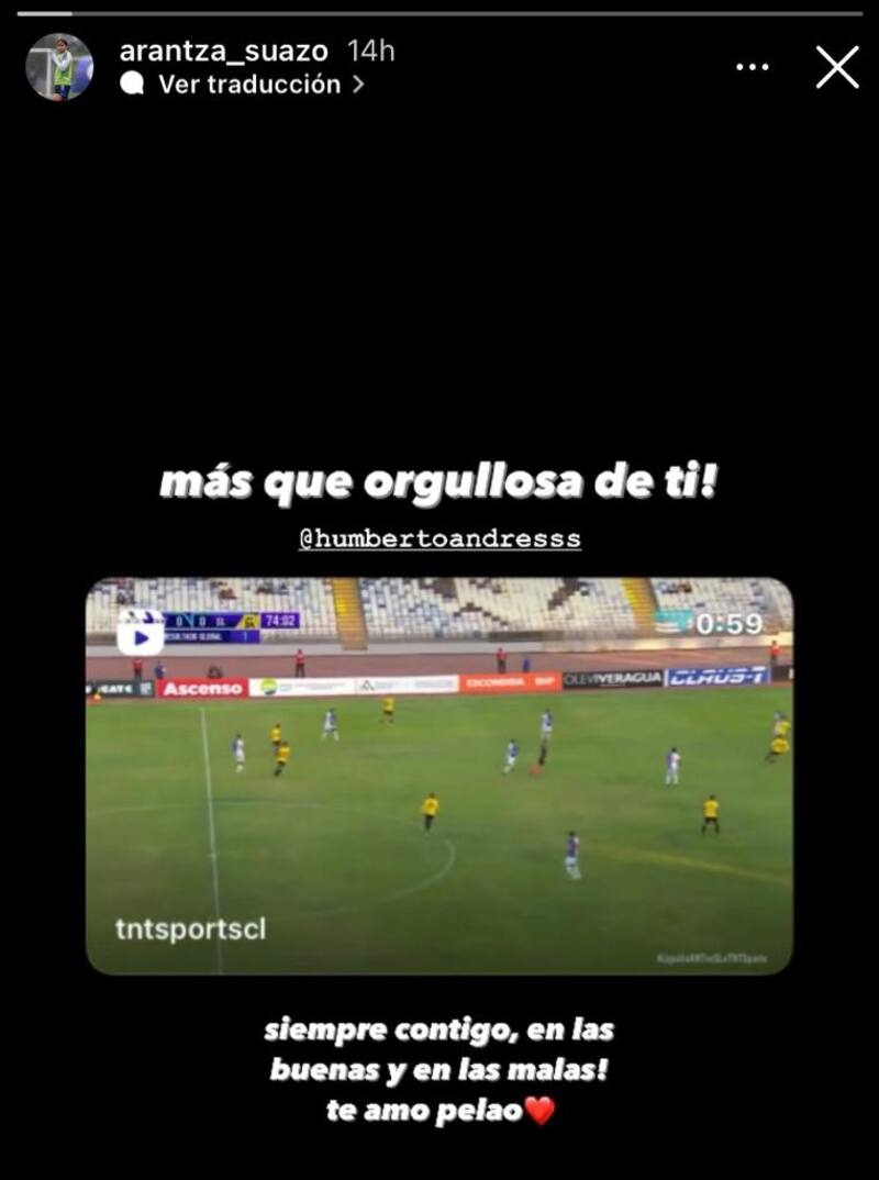 El mensaje de Arantza Suazo dedicado a Chupete.