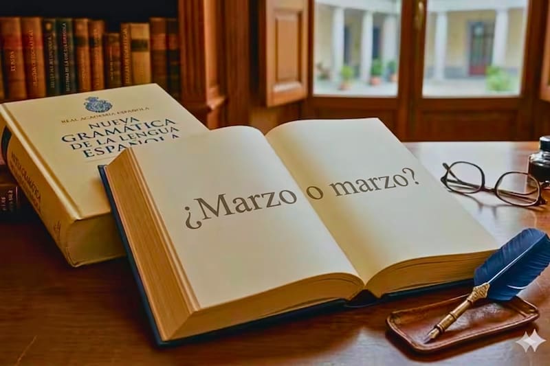 La institución aclara cuál es la forma correcta de escribir los meses. Créditos: IA Google Gemini.