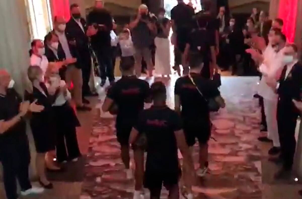 Sevilla va rumbo al estadio para enfrentar al Inter en la final de la Europa League