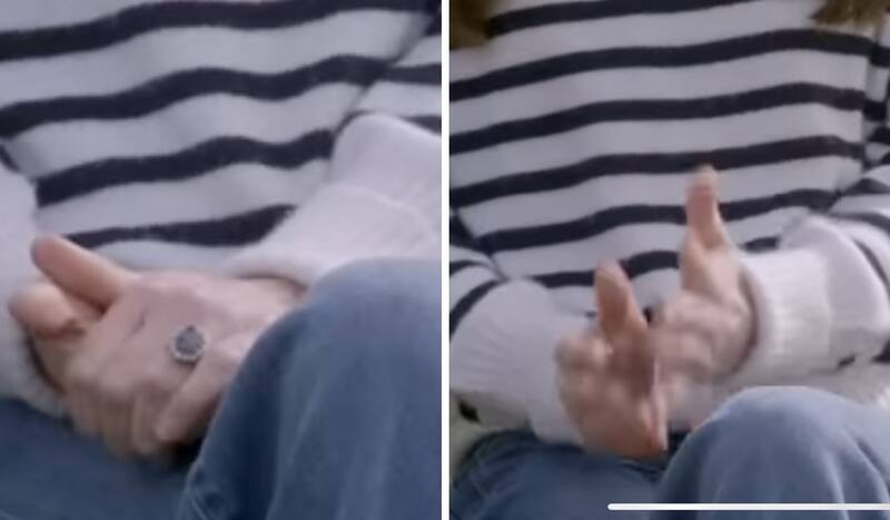 Kate Middleton, el anillo desaparece en el video.